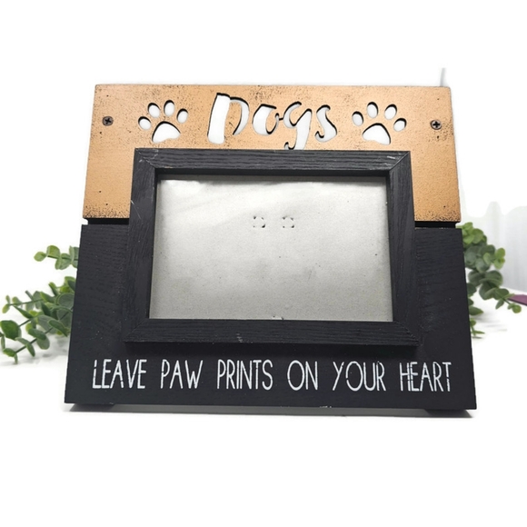 Cute Dog Paw Print Photo Frame New - Picture 1 of 6